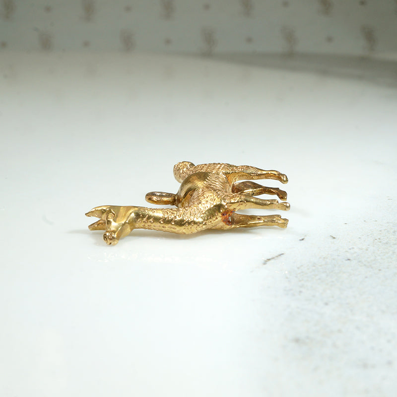 Saucy Little Llama Charm with Just a Hint of Drama