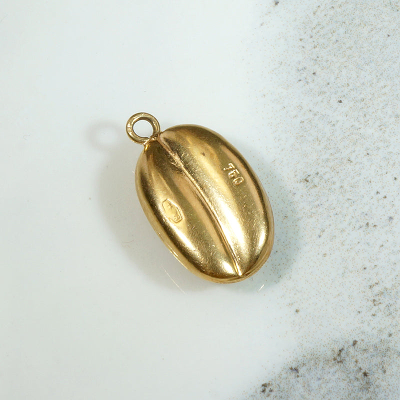 Buttery 18k Gold Coffee Bean Charm
