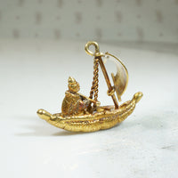 Sampam Sail Boat Charm in 18k Gold