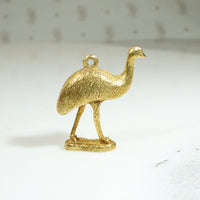 Teeny Emu Charm in Luxe 18k Gold