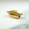 Chubby Minimalist Canoe Charm in 18ct Gold