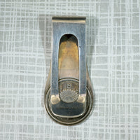 Mid Century Sterling Money Clip with 50 Sen Piece