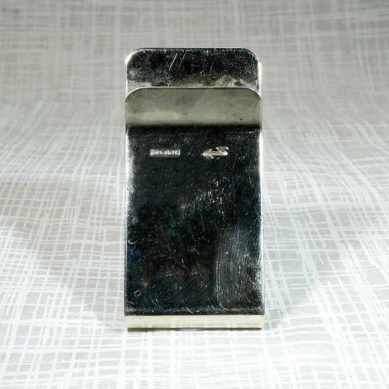 Handmade Sterling Money Clip with Coral & Turquoise