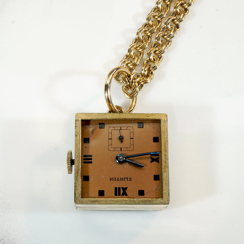Clinton Watch Co. Retro Watch Pendant 