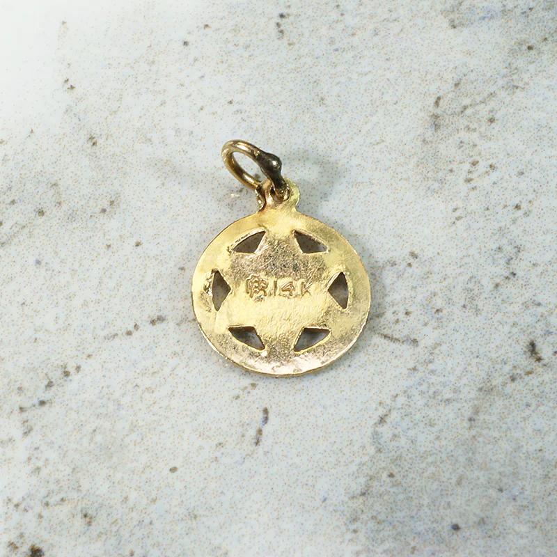 Lightweight Star of David Charm in 14k Gold