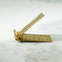 Miniature 14k Gold Steno Pad Charm