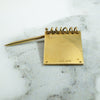 Miniature 14k Gold Steno Pad Charm