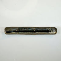 Rocker Stamped Silver Bobby Pin Sheathe Barrette