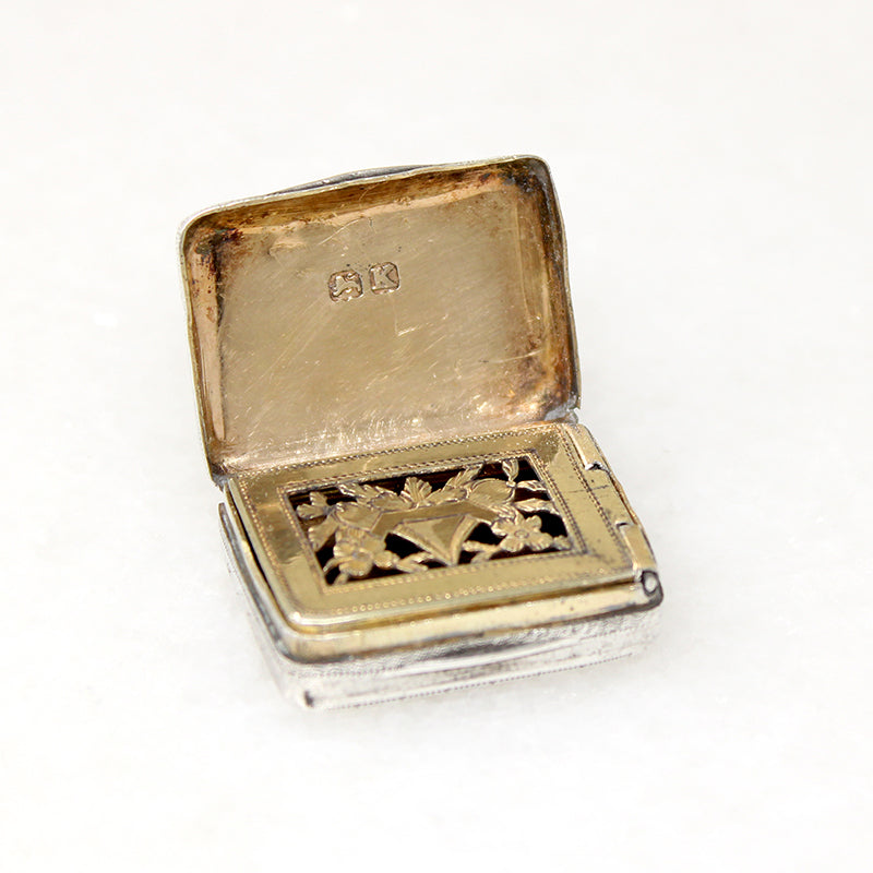 Exquisite Georgian Sterling Silver Vinaigrette 