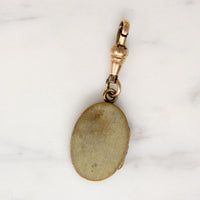 Engraved Victorian Locket on Watch Hook