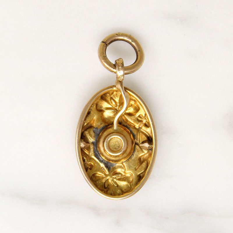 Lucky Star Four-Leaf Clover Gold & Diamond Pendant