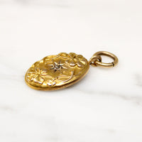 Lucky Star Four-Leaf Clover Gold & Diamond Pendant