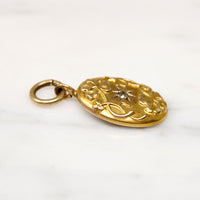 Lucky Star Four-Leaf Clover Gold & Diamond Pendant