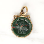 "Bloody" Mercury Bloodstone Cameo Charm