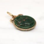 "Bloody" Mercury Bloodstone Cameo Charm