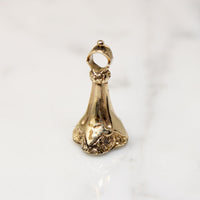 Small English 9ct Gold Fob with Bloodstone Shield