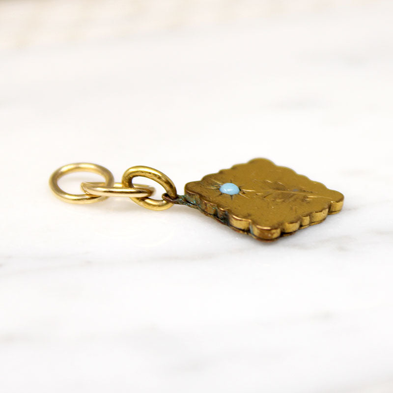 Cheerful Gold Filled Flower Charm