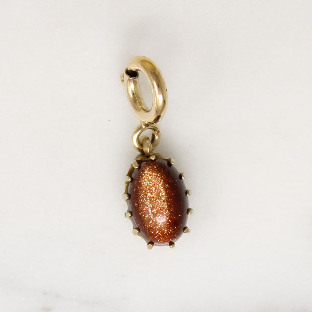 Wee Edwardian Goldstone Charm