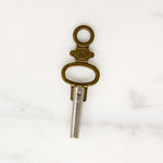 Early Victorian "5" Brass & Steel Watch Key