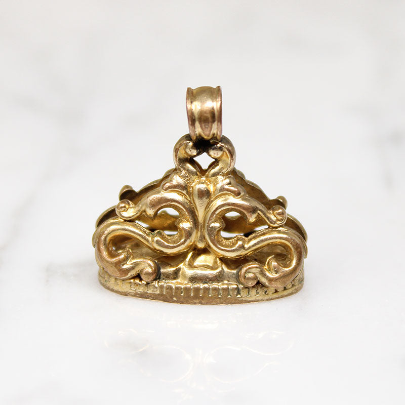 Elaborate Gold Filled Victorian Revival Fob