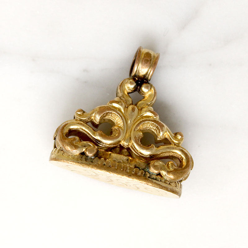 Elaborate Gold Filled Victorian Revival Fob