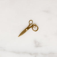 Tiny 14k Gold Scissors Charm