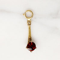 Witchy Bird's Talon & Garnet Talismanic Charm