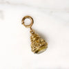 Petite Neoclassical Gold Sheet & Citrine Fob