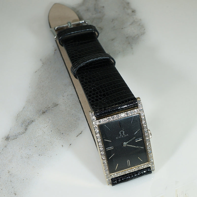 Gold & Diamond Omega Wrist Watch