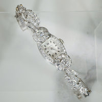 Stunning Vintage Platinum Diamond Encrusted Watch