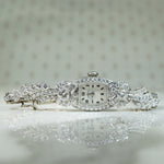 Stunning Vintage Platinum Diamond Encrusted Watch