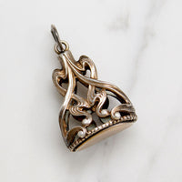 Opulent Art Nouveau Silver-Plate Fob