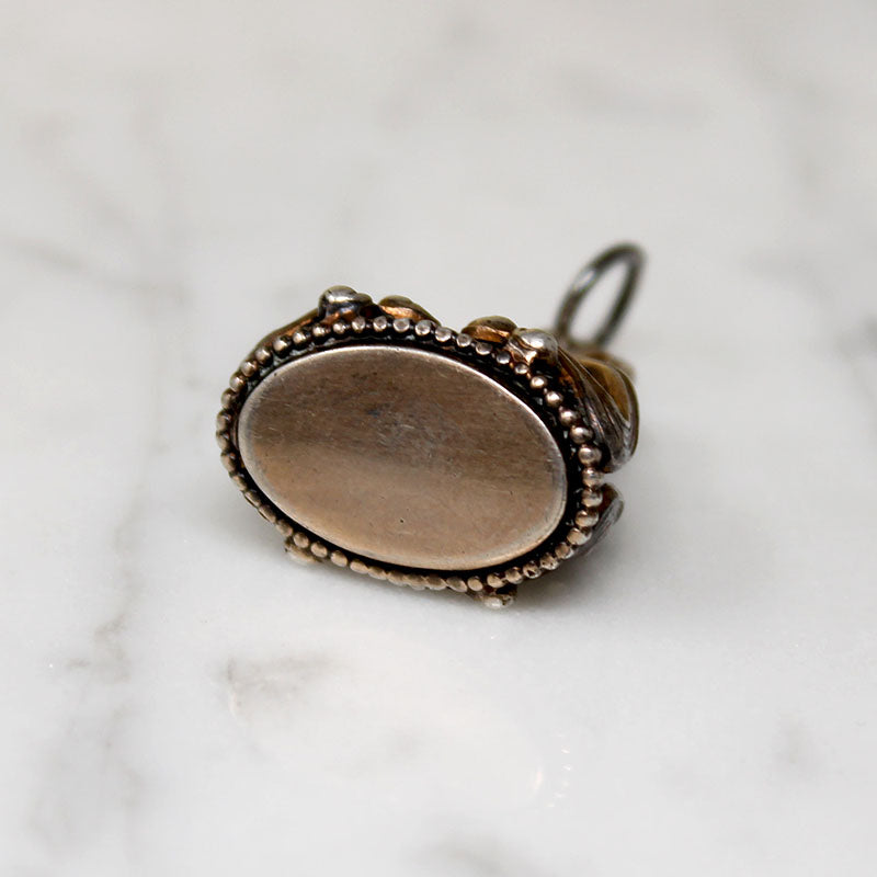 Opulent Art Nouveau Silver-Plate Fob