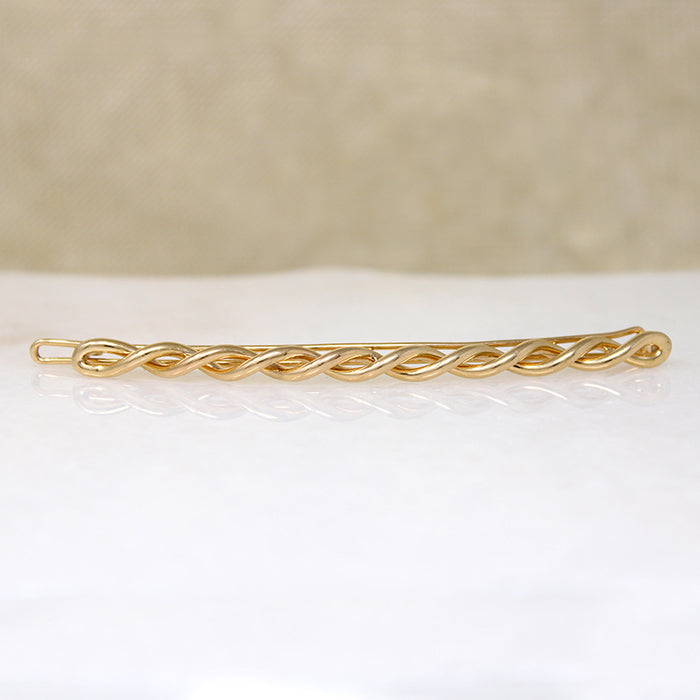 Large 14k Gold Antique Helix Barrette