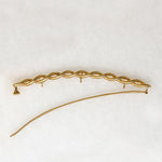 Large 14k Gold Antique Helix Barrette