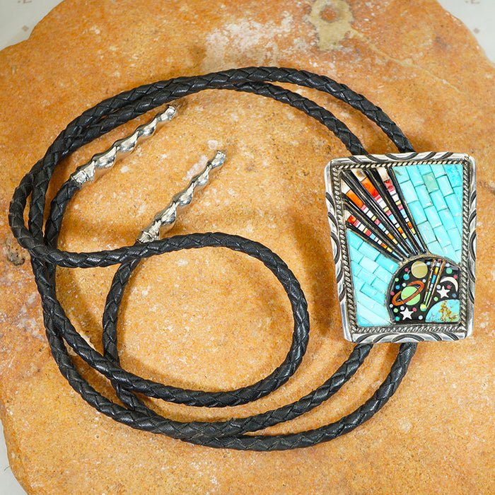 Sally Yazzie Galaxy Bolo Tie