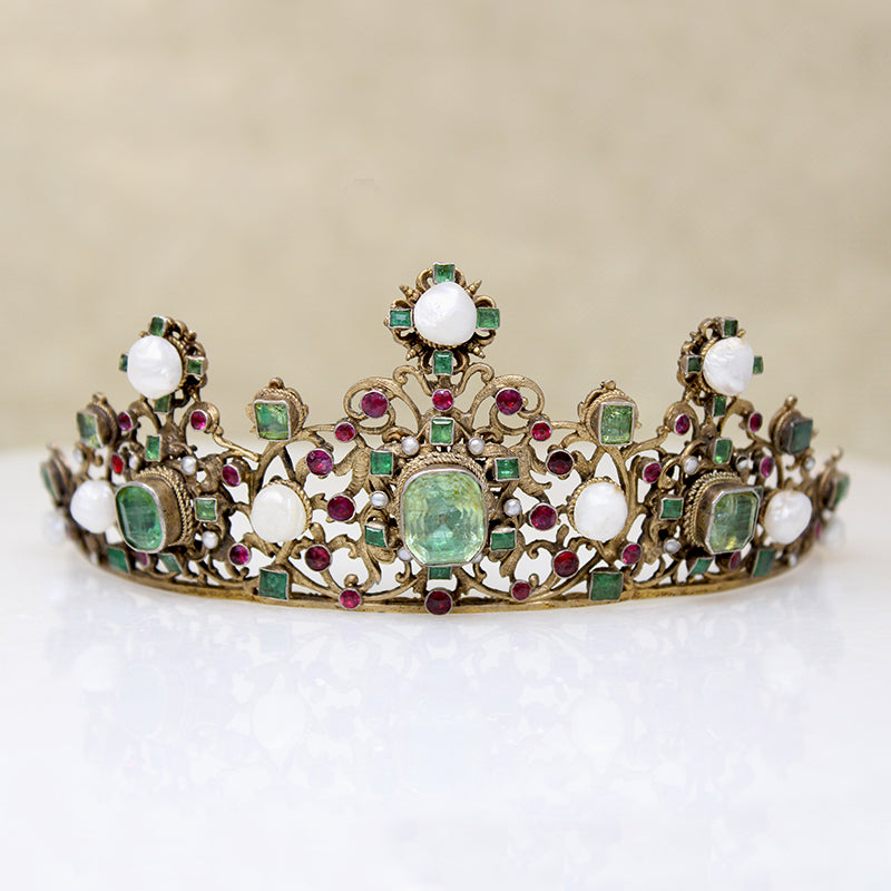 Bejeweled 19th Century Austro-Hungarian Tiara