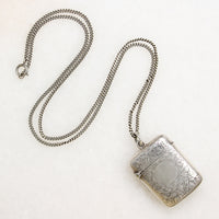 Edwardian Sterling Vesta Case Hallmarked Birmingham