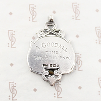 Seacroft & Crosscates Enameled Sterling Medal Fob