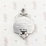 Seacroft & Crosscates Enameled Sterling Medal Fob