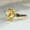 Antique Yellow Sapphire Engagement Ring
