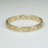 The Leap Year Diamond Band in Recyled Gold