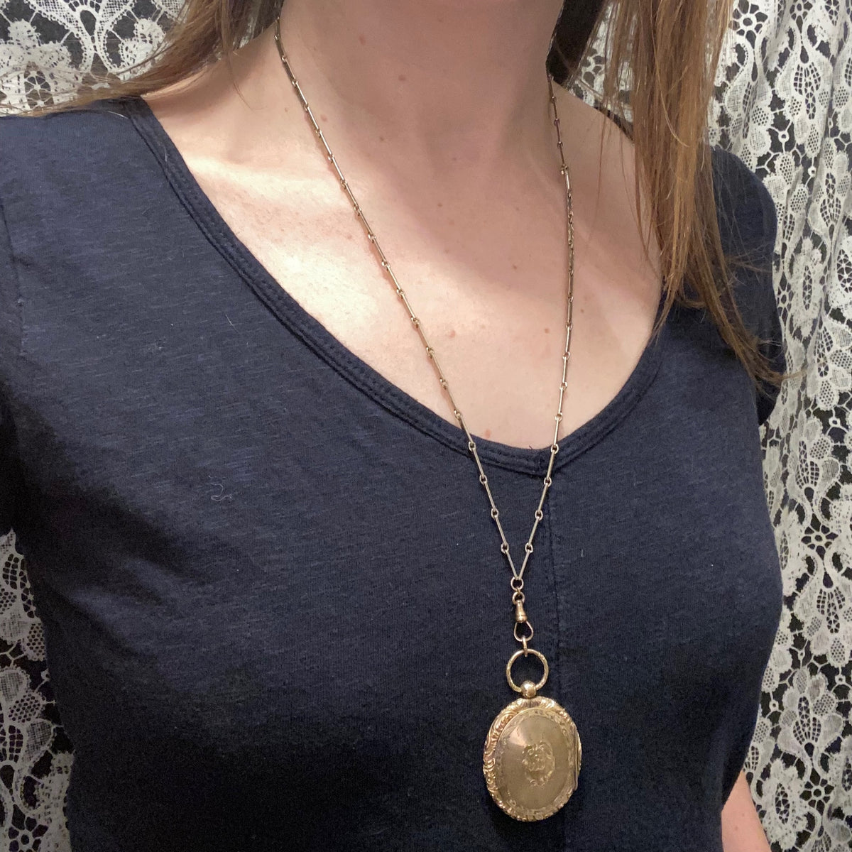 Pocket Watch Style Victorian Locket