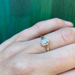 The Old Mine Pear Shaped Diamond Engagement Ring