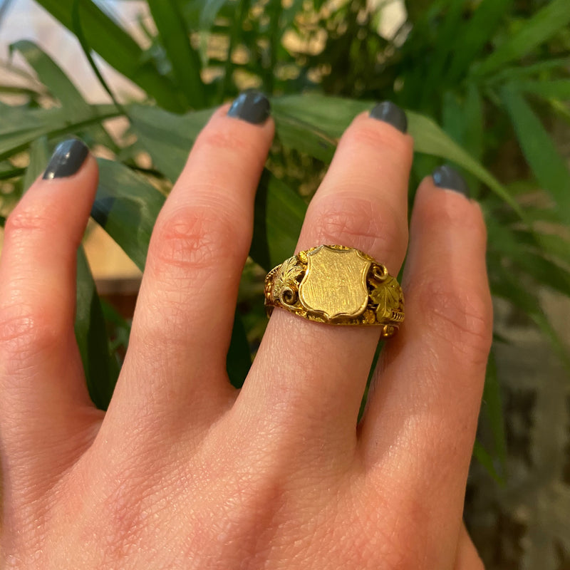 Exceptional Turn of the Century Signet Ring