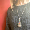 Fantastical Art Deco Sterling Marcasite Gem Set Necklace