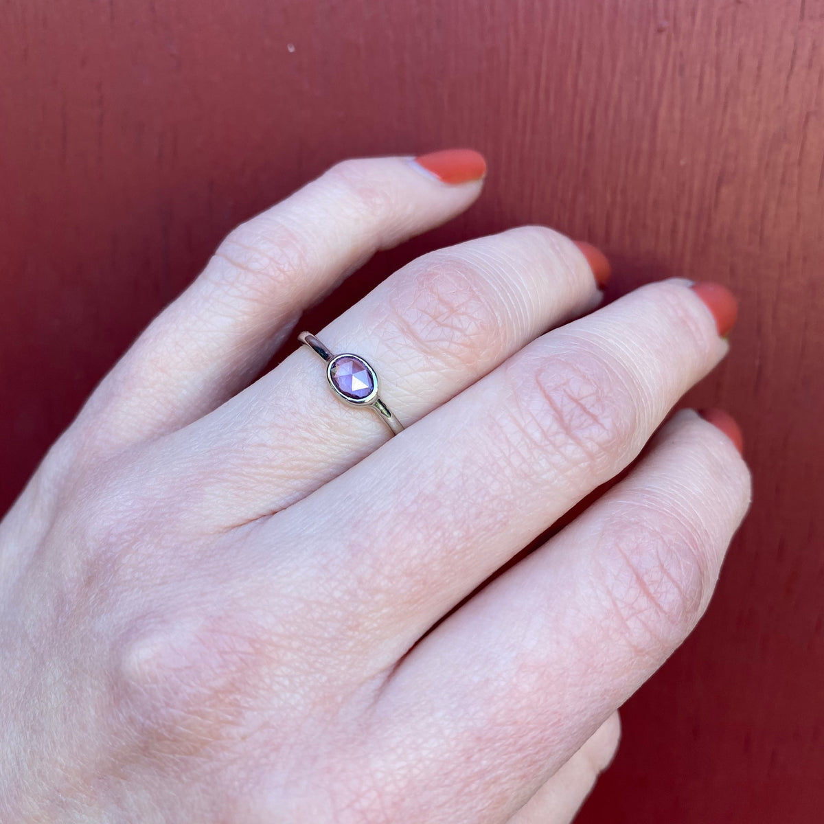 Lavender Rose Cut Sapphire Ring by 720