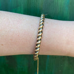 Twisted 18k Gold Edwardian Bangle