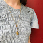 Elegant 14k Gold Paperclip Chain Necklace by Ancient Influences