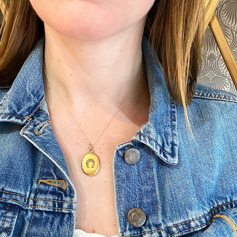 Elevated Victorian Horseshoe Locket